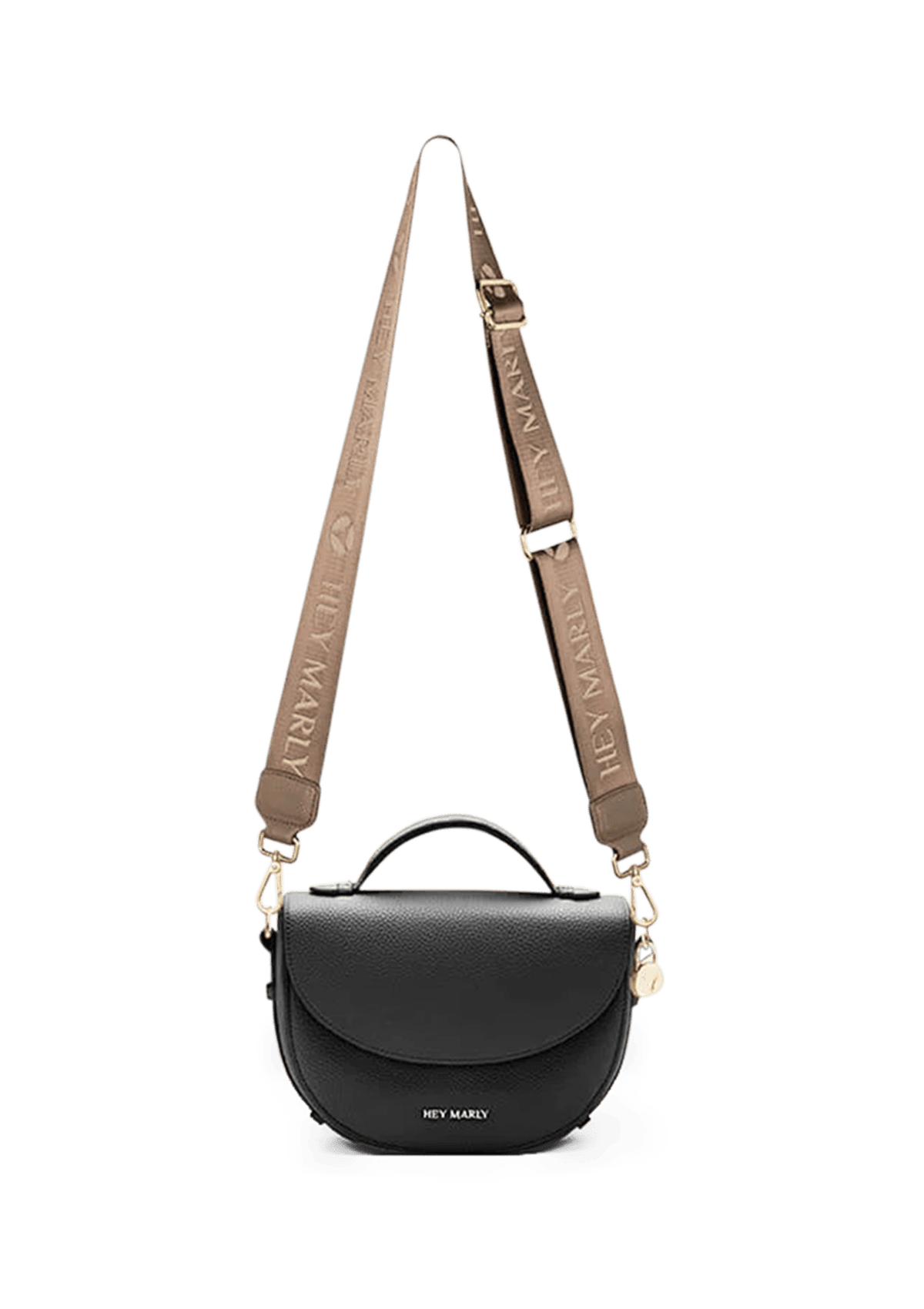 Seitenansicht auf neutralem Hintergrund des Produktes Signature Strap in der Farbe Mocha