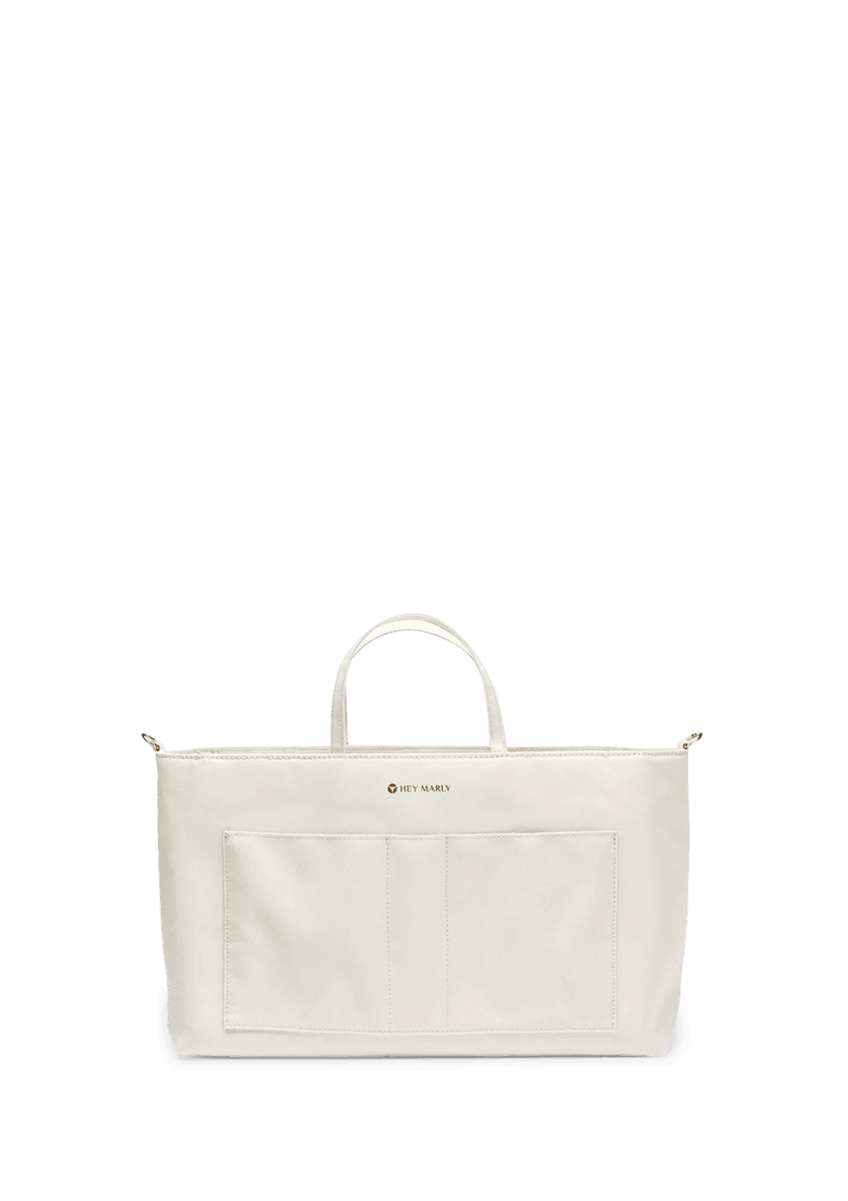 Frontalansicht auf neutralem Hintergrund des Produktes Bag Organiser in der Farbe Crema
