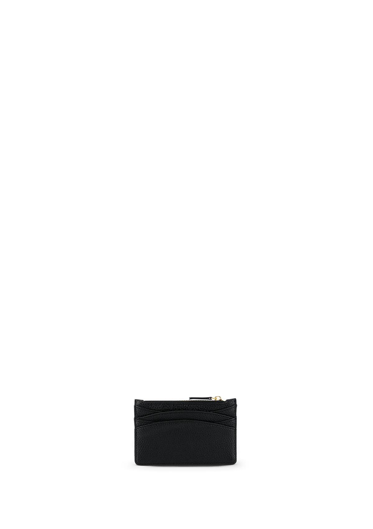 Seitenansicht auf neutralem Hintergrund des Produktes Card Coin Wallet in der Farbe Black