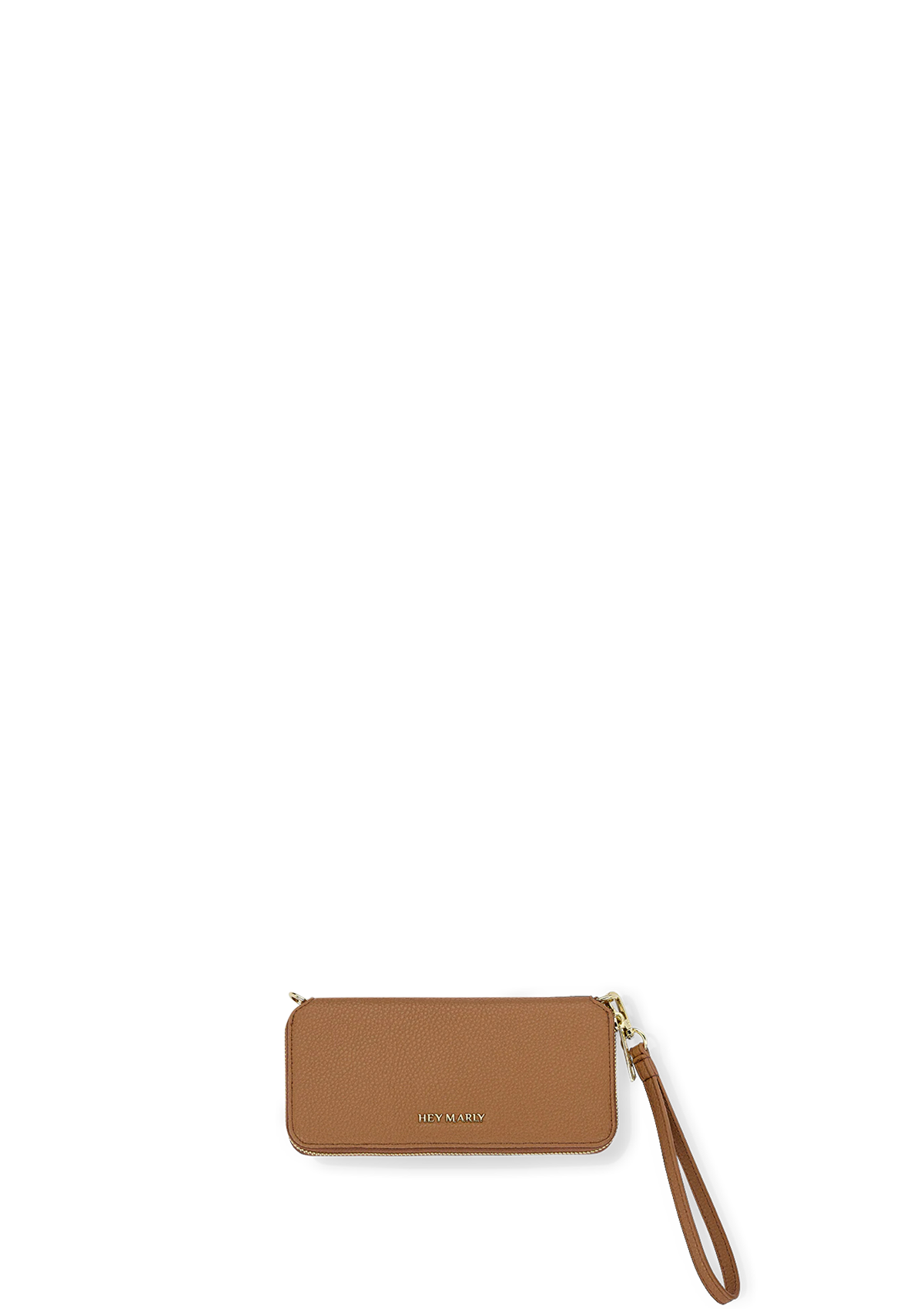 Frontalansicht auf neutralem Hintergrund des Produktes Classy Chain in der Farbe Cognac