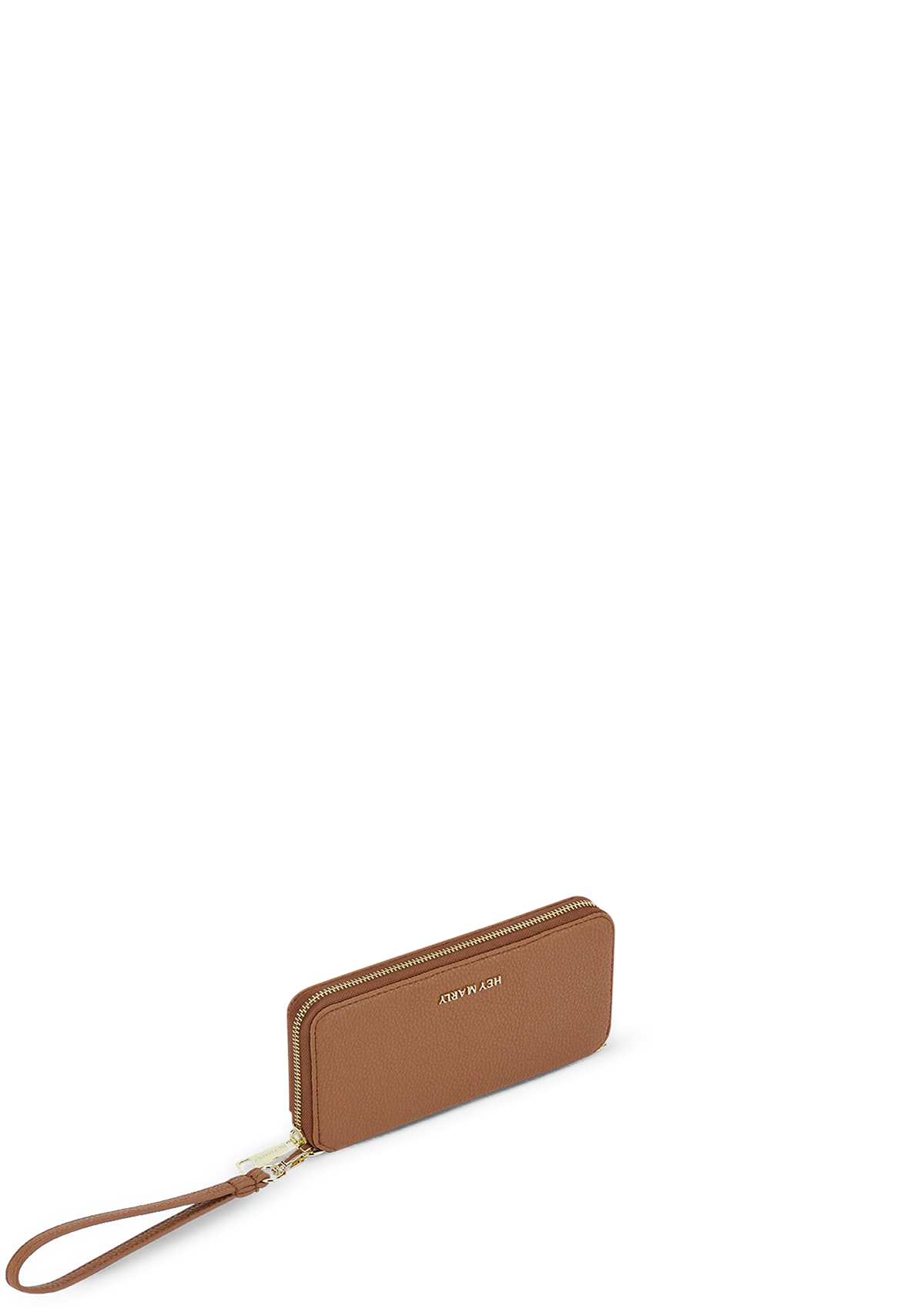 Seitenansicht auf neutralem Hintergrund des Produktes Classy Chain in der Farbe Cognac