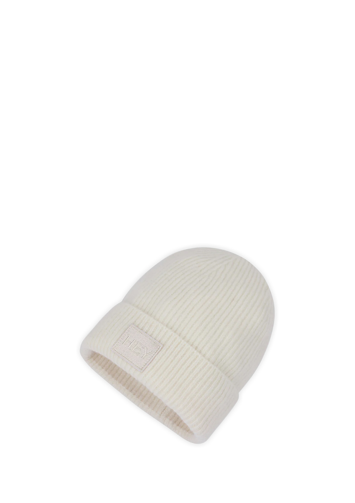 Produktabbildung auf neutralem Hintergrund des Produktes Hey Beanie in der Farbe Crema