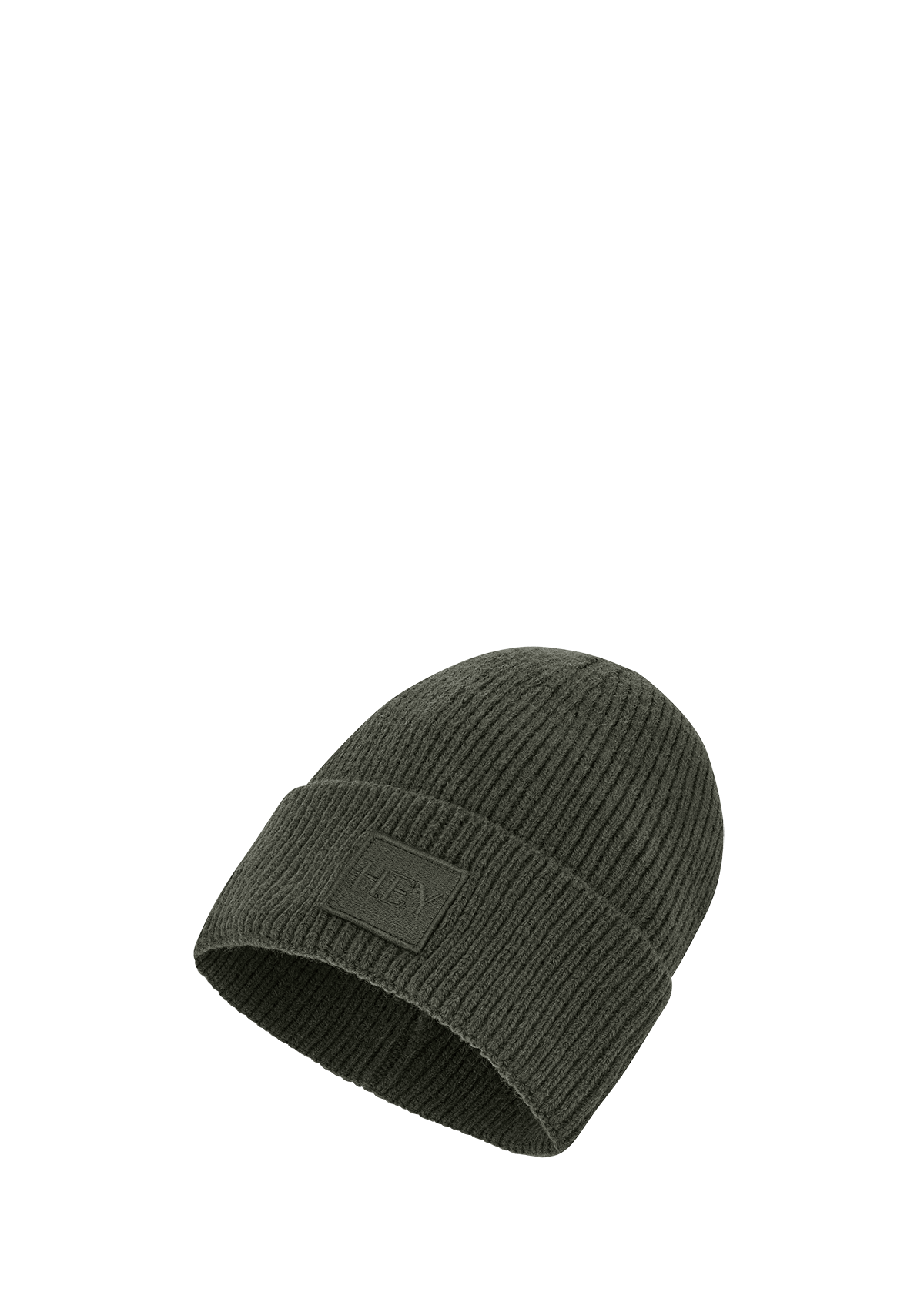 Produktabbildung auf neutralem Hintergrund des Produktes Hey Beanie in der Farbe Forest